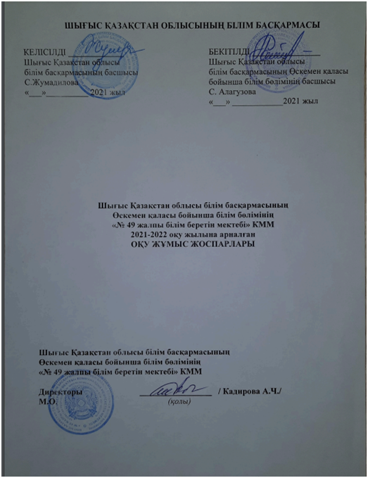Оқу жоспары