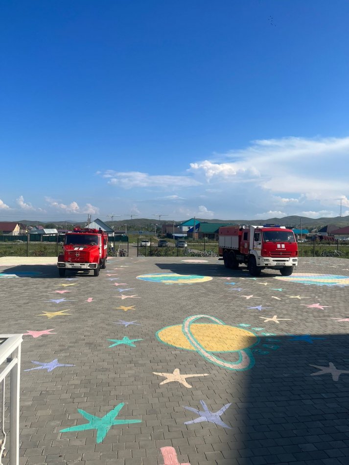 №7 өрт сөндіру бөлімімен бірлескен өрт сөндіру жаттығуы өтті.