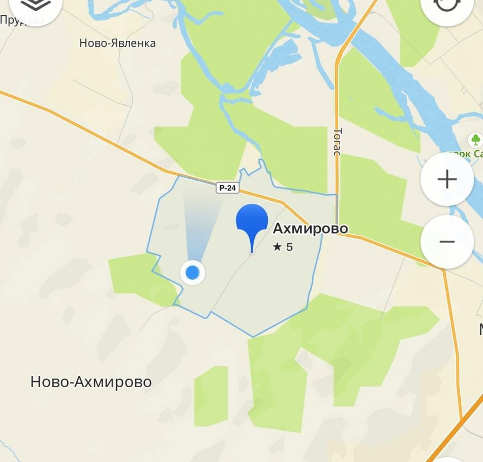 Ахмер ауылының картасы